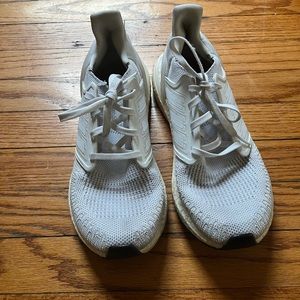 White adidas ultra boost Womens size 9
